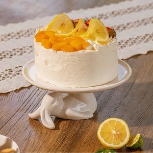 Bunny cake dessert stand